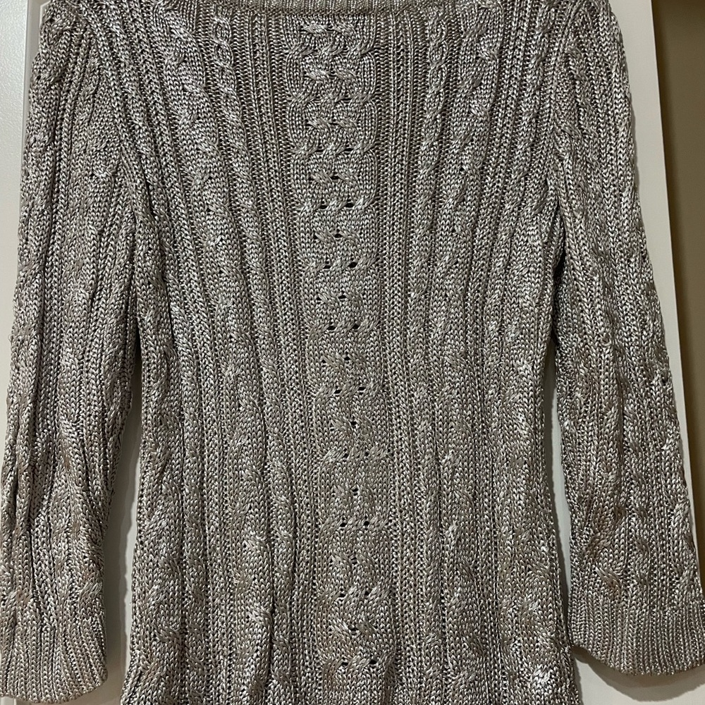 Vintage Lauren silver sweater size L